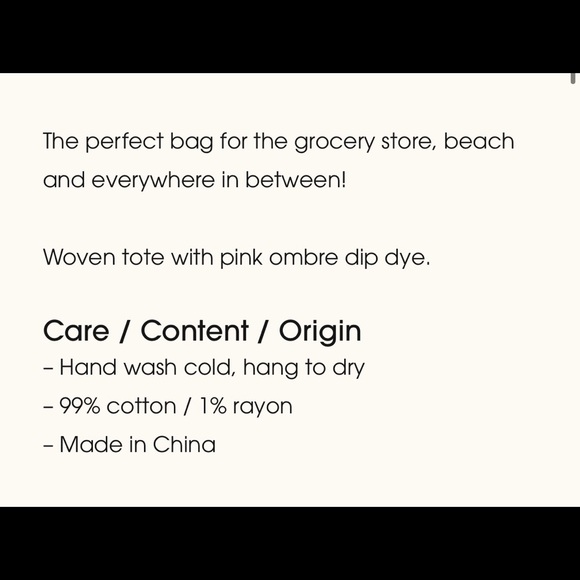 Dip dye market tote - Picture 2 of 2